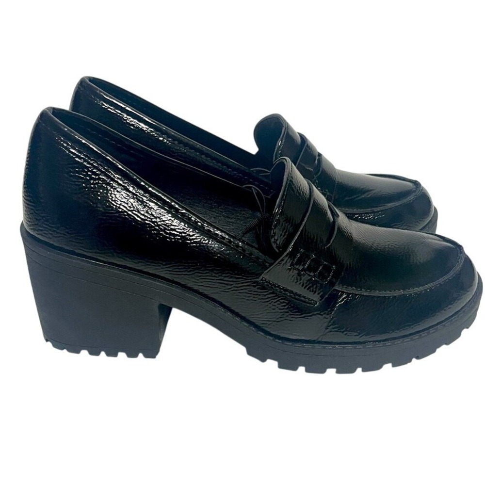Dirty Laundry Illena Patent Black Platform Loafer Women's 11